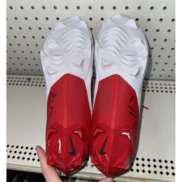 Nike Vapor Edge Pro 360 2 Mens Football Cleats Size 14 White Red FQ4044-105 - Picture 7 of 8